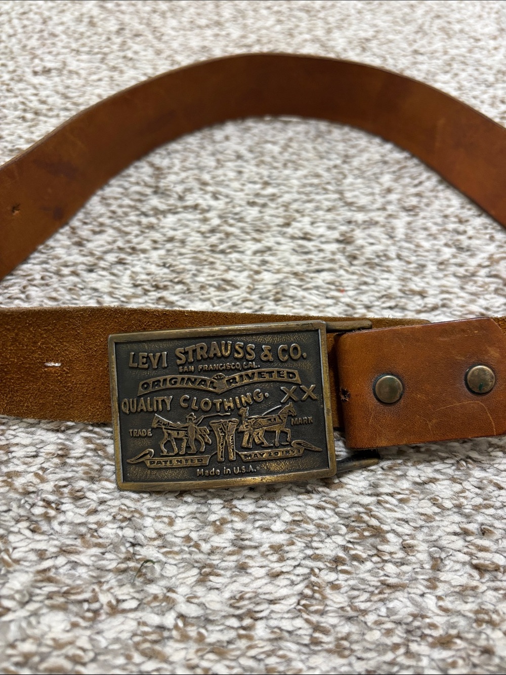 Levi’s brown leather belt